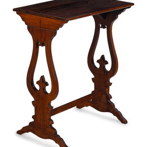 Appraisal: A Regency Style Rosewood Side Table Late th Century Height