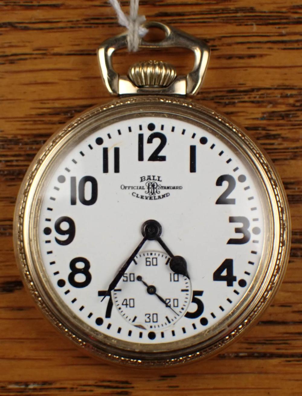 Appraisal: BALL OFFICIAL RR STANDARD OPEN FACE POCKET WATCH model A