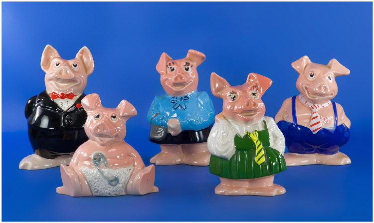 Appraisal: Collection of Wade Natwest Pig Moneybanks in total