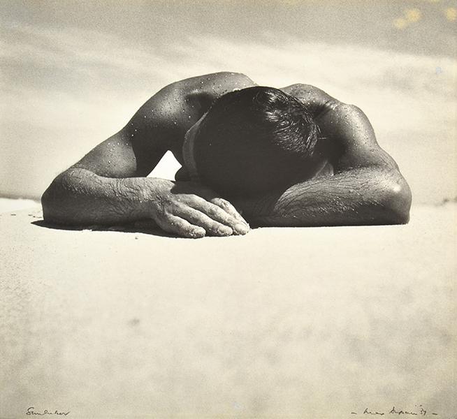 Appraisal: MAX DUPAIN - Sunbaker silver gelatin print later printing signed