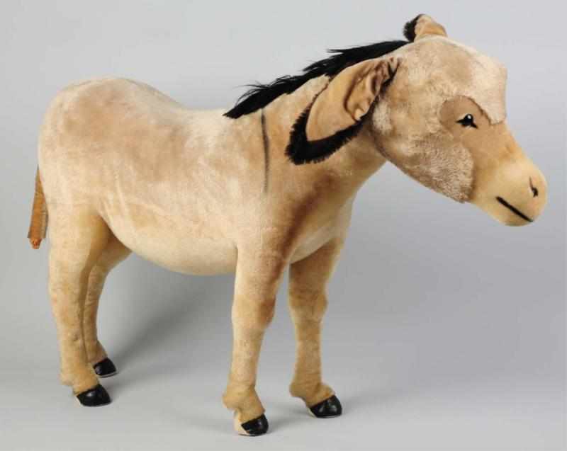 Appraisal: Studio-Size Steiff German Straw-Filled Donkey Still has button in ear