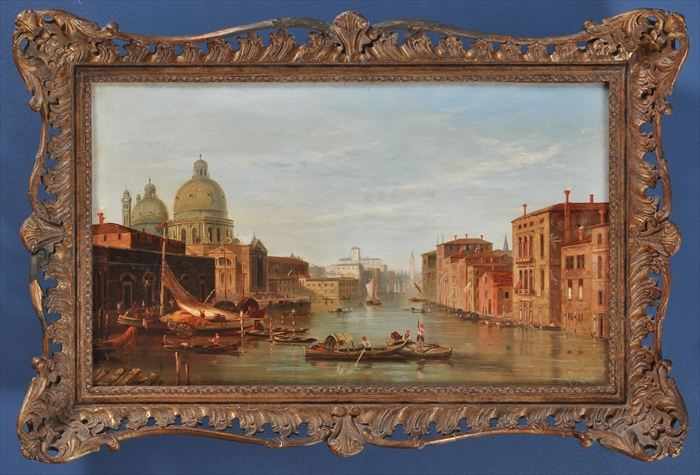 Appraisal: ALFRED POLLENTINE - TWO VIEWS OF THE GRAND CANAL VENICE