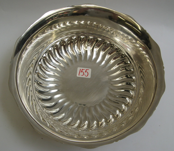 Appraisal: REED BARTON STERLING SILVER ROUND BOWL swirl pattern at the