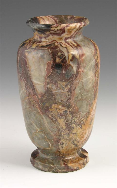 Appraisal: A th century French turned breche d alep marble vase