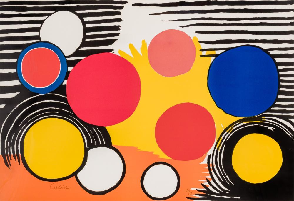 Appraisal: ALEXANDER CALDER American - Birds Nest lithograph signed lower left