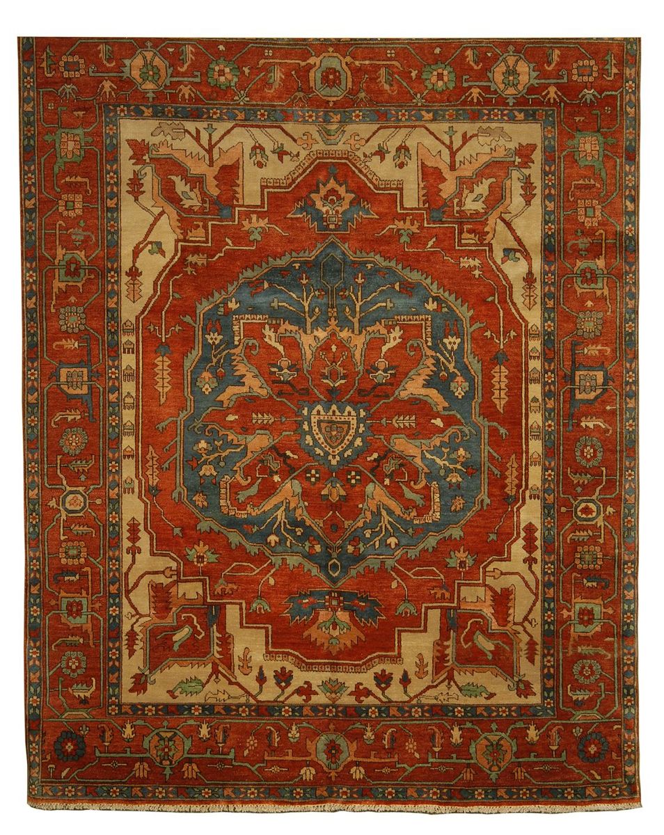 Appraisal: ORIENTAL RUG SERAPI DESIGN ' x ' With central medallion