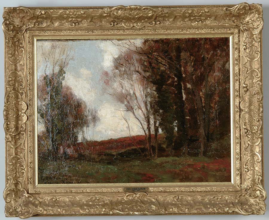 Appraisal: JOHN NOBLE BARLOW American - AUTUMN LANDSCAPE Oil on canvas