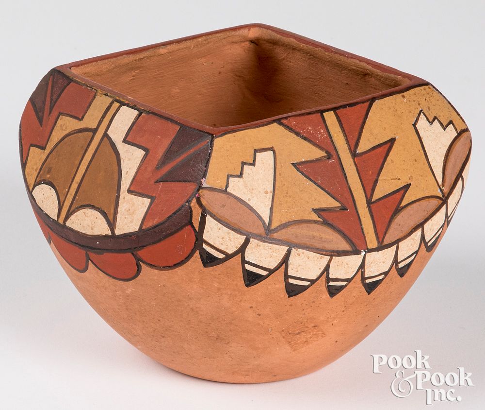 Appraisal: Pueblo Indian Jemez polychrome pottery vessel Pueblo American Indian Jemez