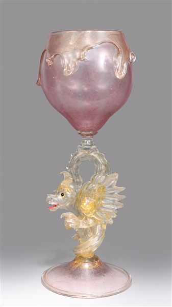 Appraisal: Very large and elaborate antique th century Venetian hand-blown glass