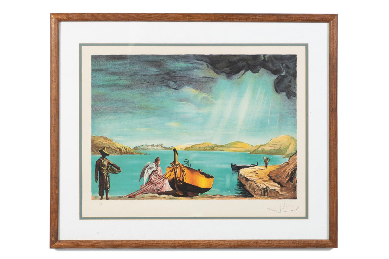 Appraisal: DALI THE ANGEL OF PORT LLIGAT LITHOGRAPH Salvador Dali Spanish