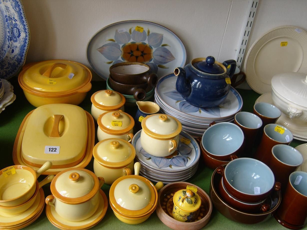 Appraisal: A collection of Carlton oven wares with yellow and orange