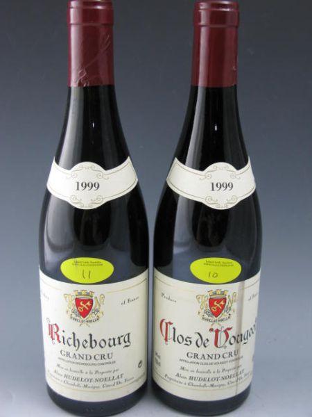 Appraisal: Bottles of Wine Hudelot-Noellat Clos de Vougeot Gran Cru Hudelot-Noellat