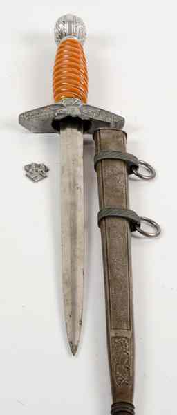 Appraisal: German WWII nd Model Luftwaffe Dagger Dagger with '' blade