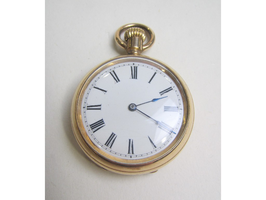 Appraisal: Fourteen carat gold plated Waltham fob watch