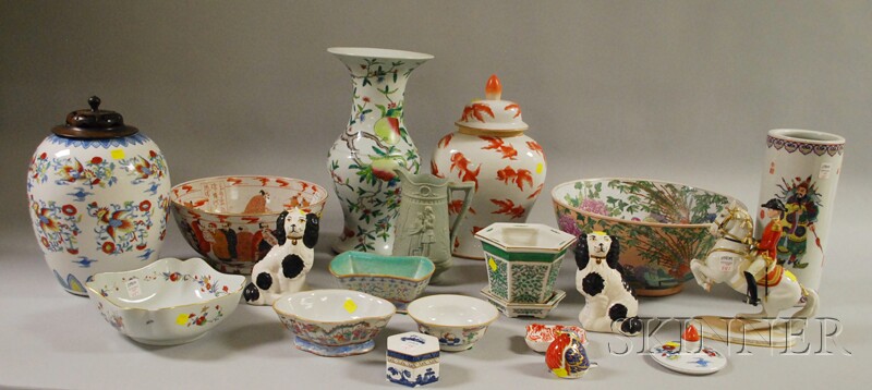 Appraisal: Eighteen Pieces of Assorted European Ceramics and Chinese Porcelain including