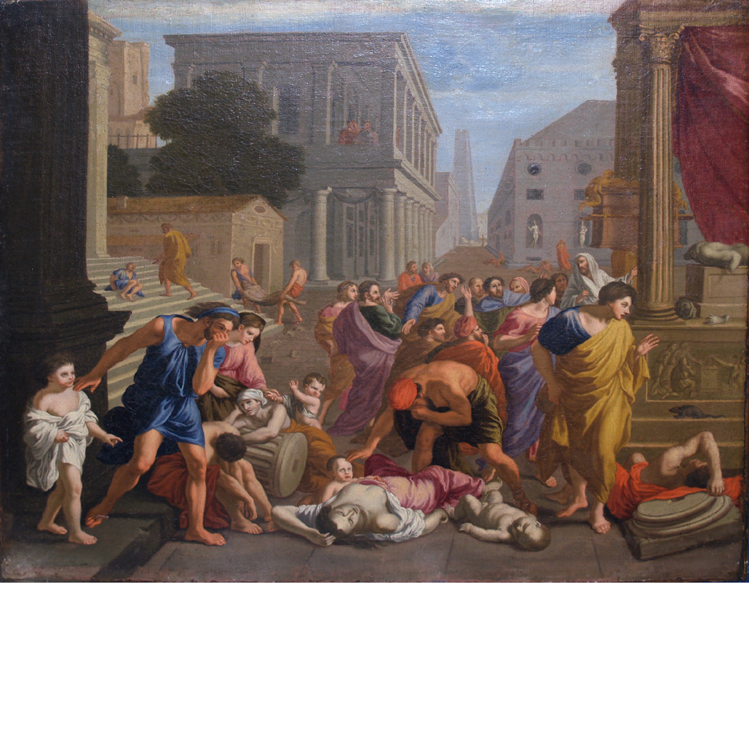 Appraisal: After Nicolas Poussin The Plague of Athens Oil on canvas