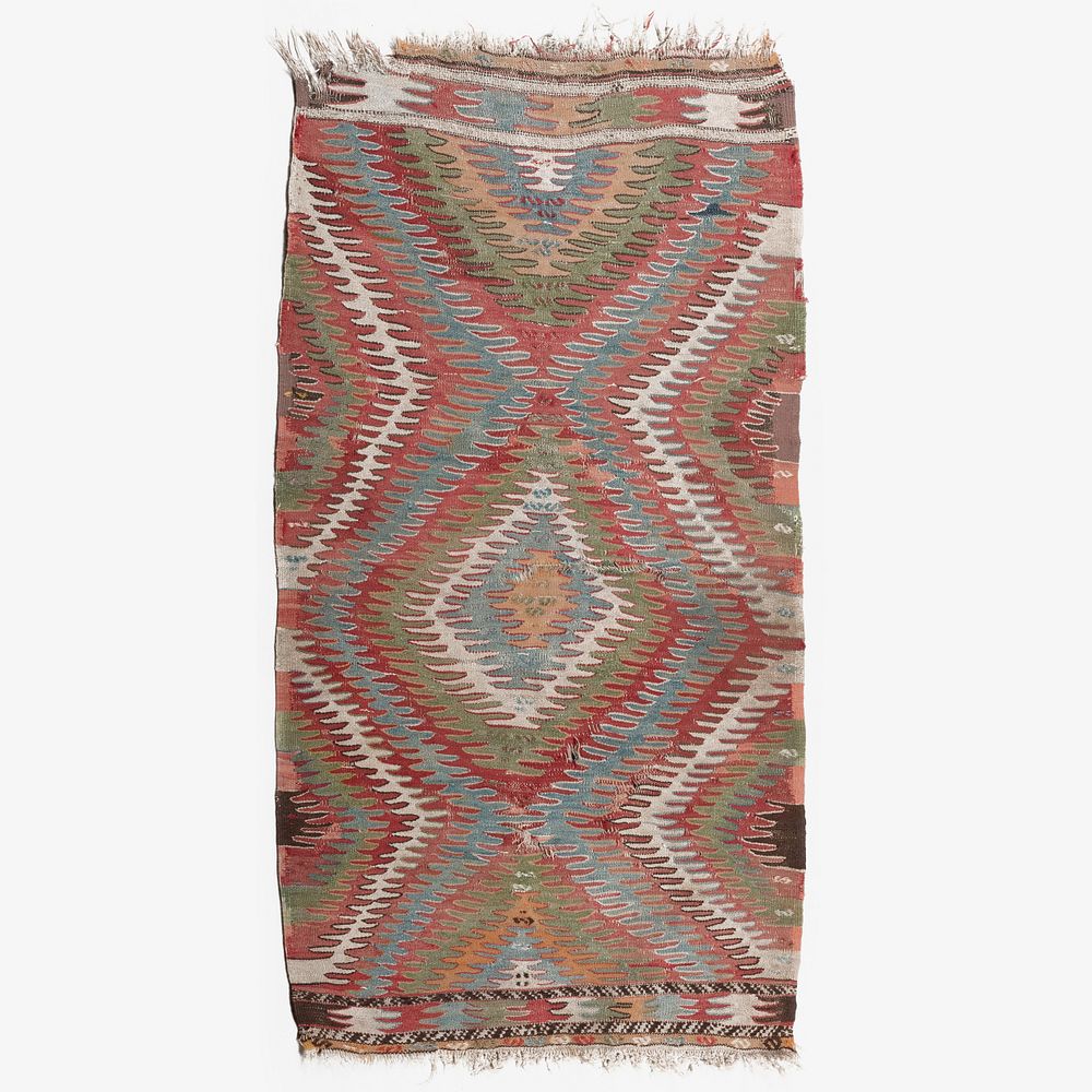 Appraisal: Central Anatolian Kilim Rug ft x in Condition Numerous tears