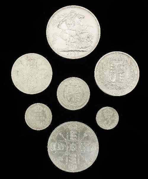 Appraisal: A Queen Victoria Golden Jubilee Seven Silver Coin set from