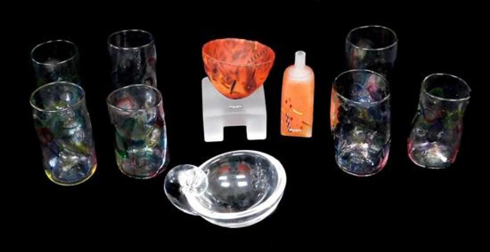 Appraisal: GLASS Steuben Kosta Boda etc ten pieces th C all