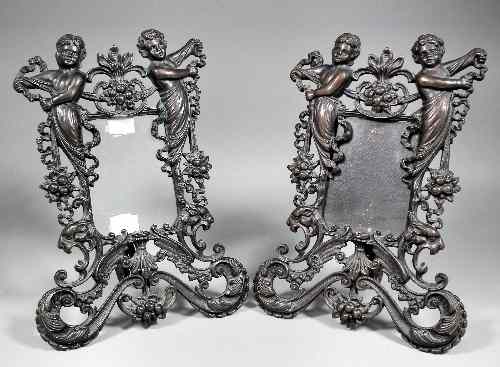 Appraisal: A pair of late th early th Century cast bronze