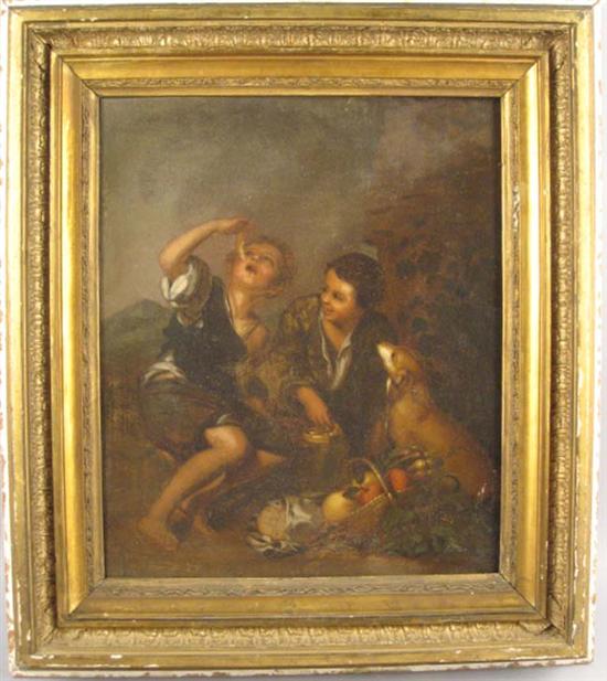 Appraisal: By Butz After Murillo Early th C Untitled Oil on