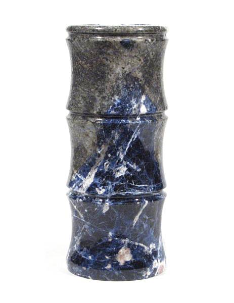 Appraisal: Sodalite Vase Bahia Brazil A rare mineral sodalite is used