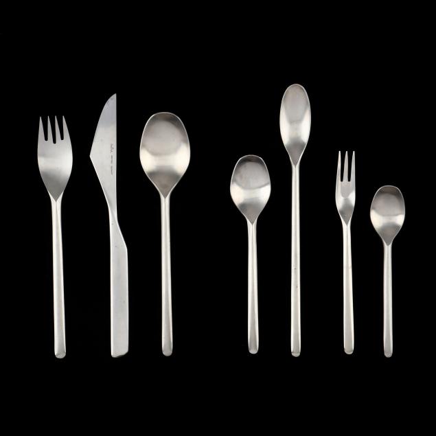 Appraisal: PIECE SET OF ROSENTHAL COMPOSITION S STAINLESS STEEL FLATWARE Germany