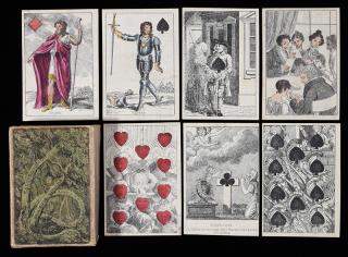 Appraisal: E Olivatte Kaloprosopion Beautiful Disguise Transformation Playing Cards London ca