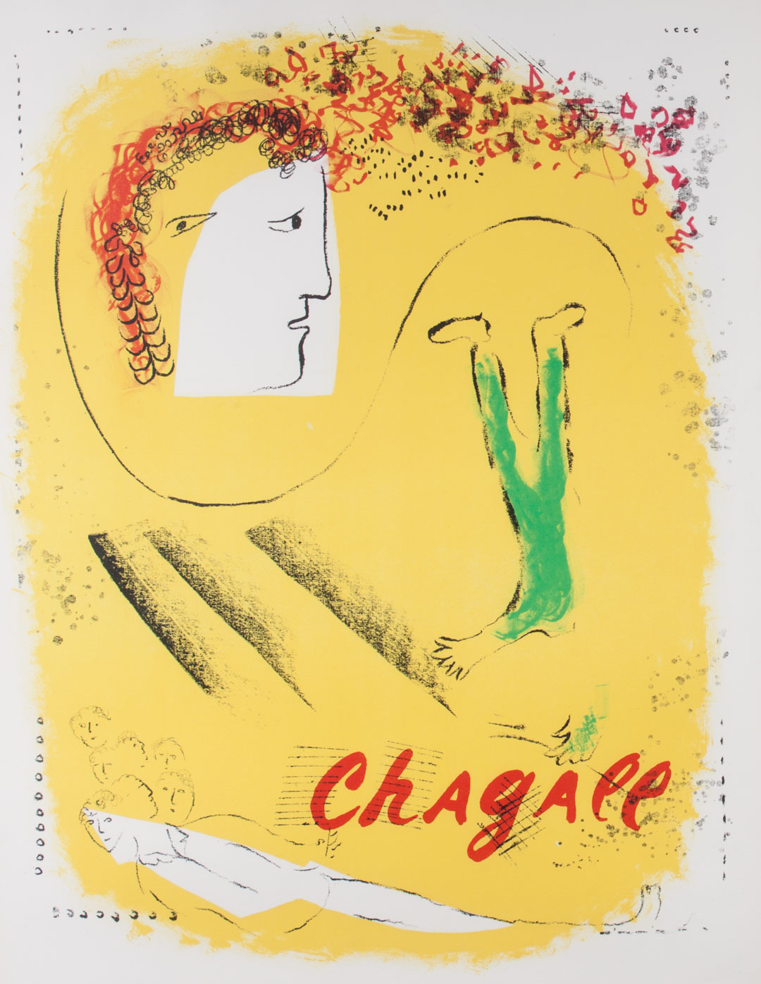 Appraisal: Marc Chagall Color lithographic poster framed French - Maeght Editeur