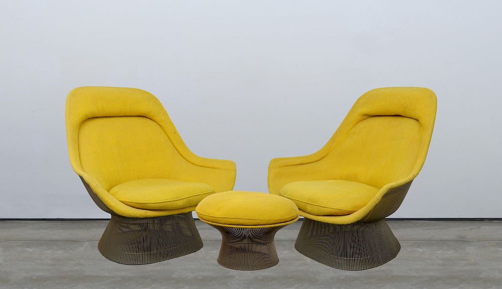 Appraisal: Warren Platner for Knoll - Pair of Lounge Chairs and