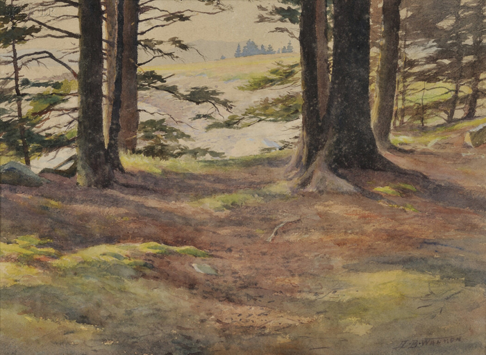 Appraisal: Harold Broadfield Warren American - The Edge of the Wood