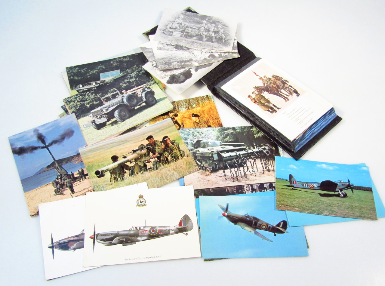 Appraisal: Various war related postcards to include propaganda black and white