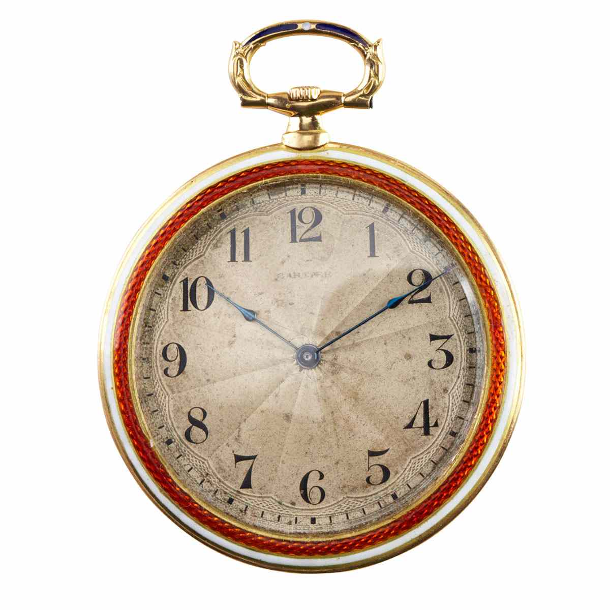 Appraisal: Cartier Dress Pocket Watch circa mm plate jewel movement in