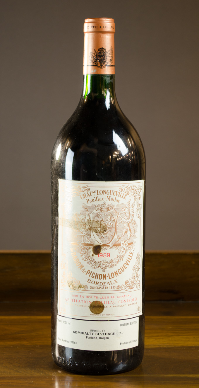 Appraisal: MAGNUM BOTTLE OF VINTAGE FRENCH RED BORDEAUX WINE Chateaux Longueville