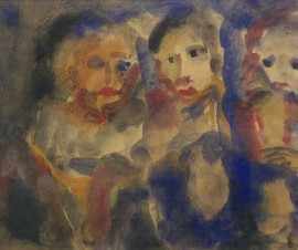 Appraisal: Danila Vassilieff - Group of Women Germ of Oil painting