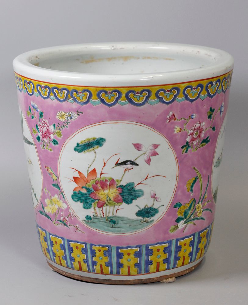 Appraisal: Chinese porcelain planter possibly th c in L x in