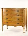 Appraisal: CHEST OF DRAWERS - Sheraton period four drawer bow front