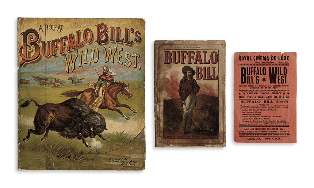 Appraisal: WEST Group of pieces of Buffalo Bill ephemera Various sizes