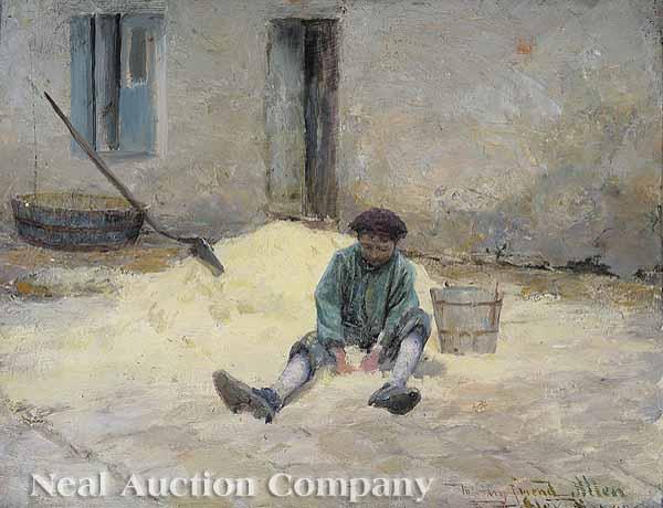 Appraisal: Alexander Thomas Harrison American - A Day of Work oil