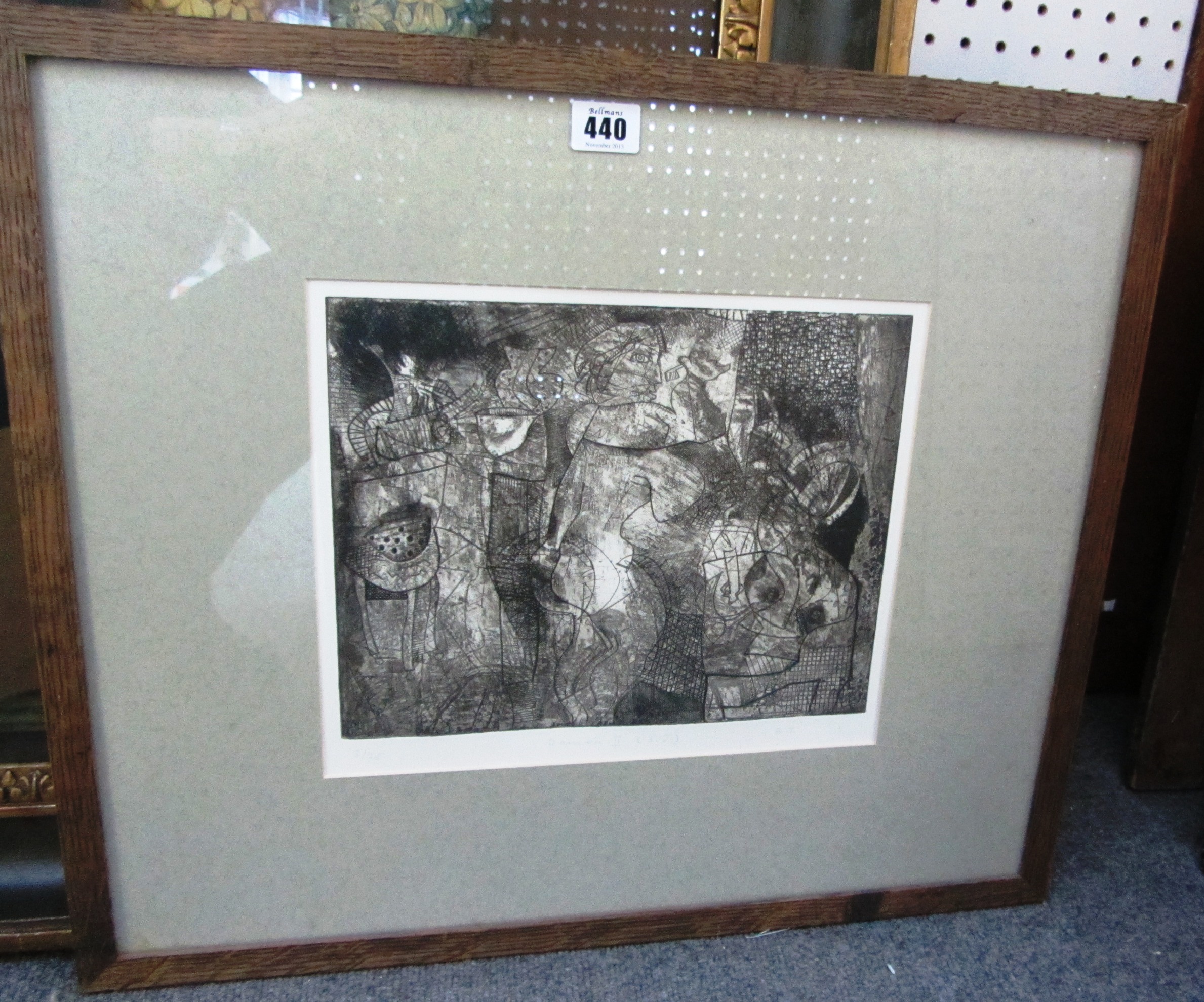 Appraisal: Bryan Ingham - Damen II etching signed with initials numbered