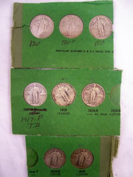 Appraisal: - Standing Liberty Quarters Includes P type P D S