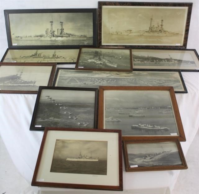 Appraisal: LOT OF HISTORIC AMERICAN NAVAL PHOTOGRAPHS NAVAL IMAGES AVIATION IMAGES