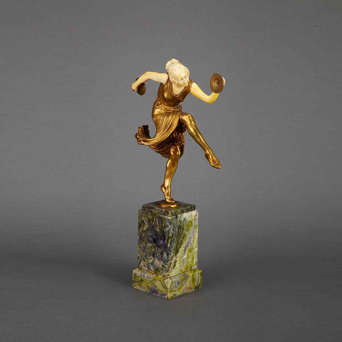 Appraisal: Lucien Charles Edouard Alliot French - CYMBAL DANCER c gilt