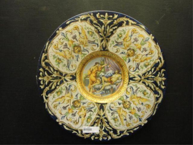 Appraisal: Porcelain Charger From a Patterson NY estate Dimensions diameter