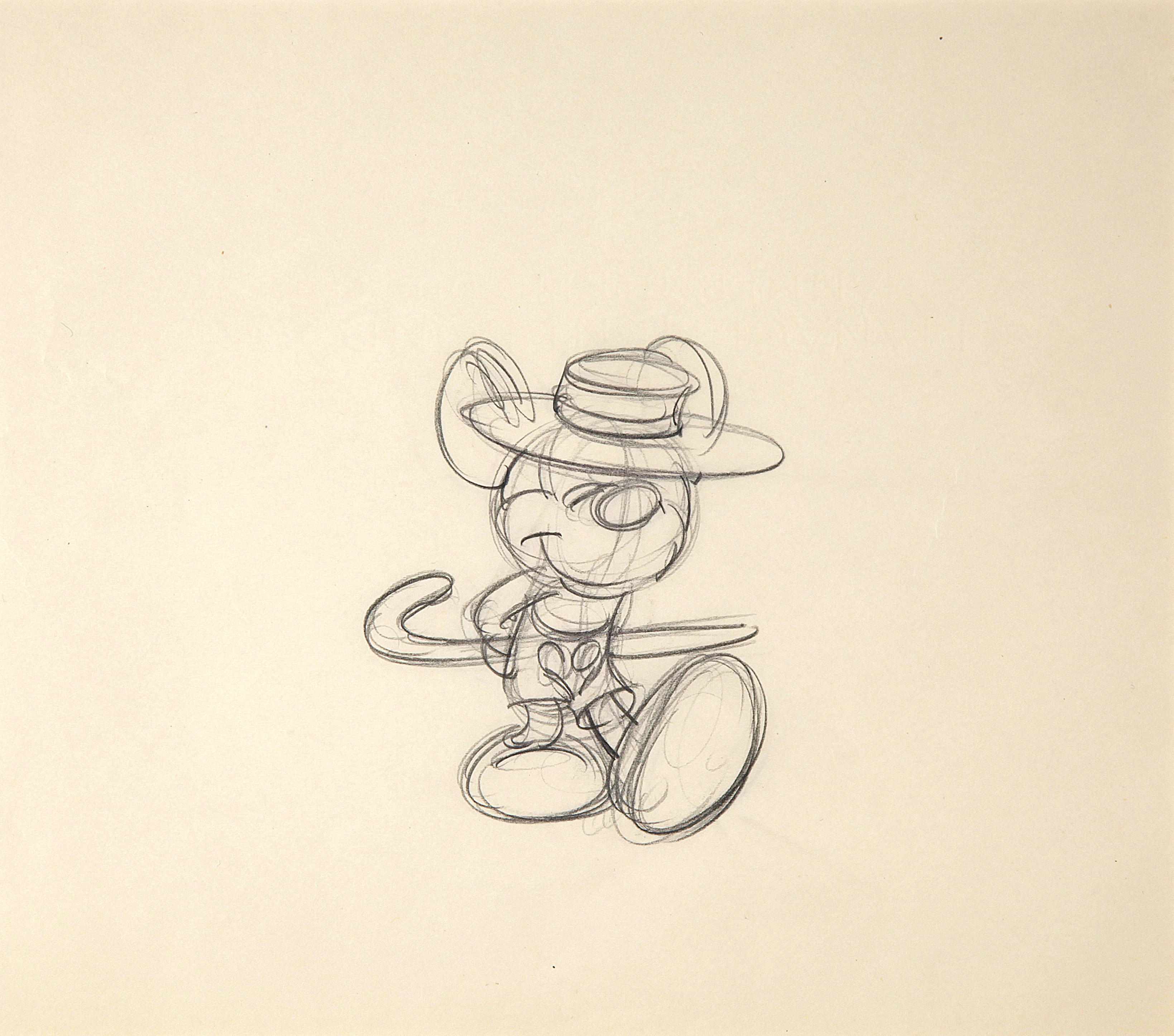 Appraisal: Animation Art A Walt Disney rough drawing from Mickey's Surprise