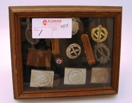 Appraisal: Lot consists of a grouping of German WWII medals insignia