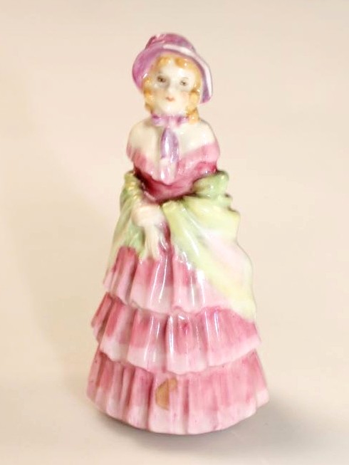 Appraisal: A mid- thC Royal Doulton miniature figure a Victorian lady