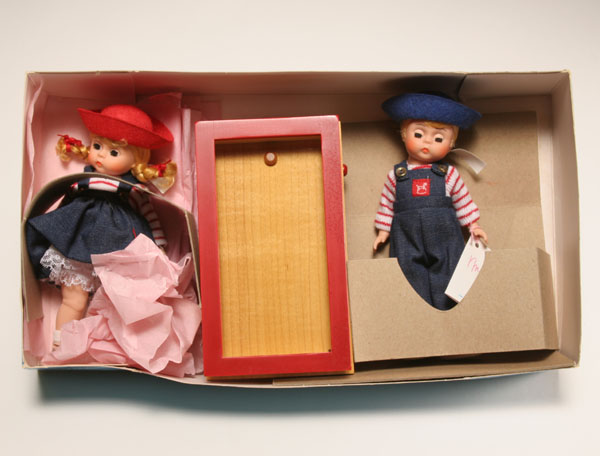 Appraisal: Madame Alexander Diana David FAO Schwarz doll set with wagon