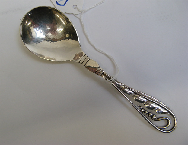 Appraisal: GEORG JENSEN STERLING SILVER SPOON pattern inches length Troy ozs