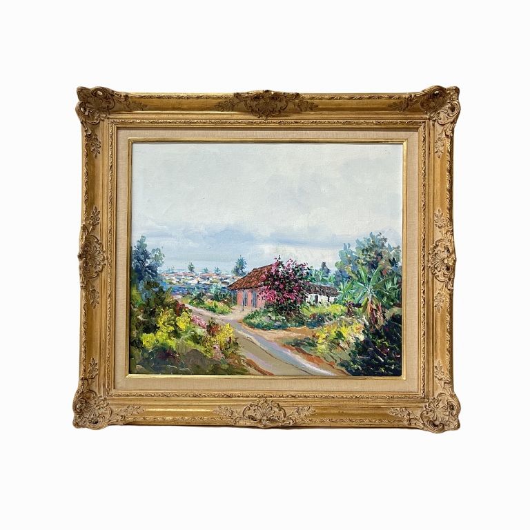 Appraisal: Landscape Oil Painting Signed By Artist ' Landscape Oil Painting